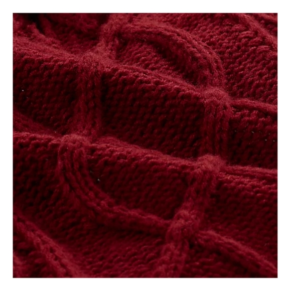 UGG red bottom classic Warm cable Knit Pet Animal sweater large NEW Dog Clothes! - Picture 6 of 9